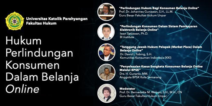 Fakultas Hukum Gelar Webinar Hukum Perlindungan Konsumen dalam Belanja Online