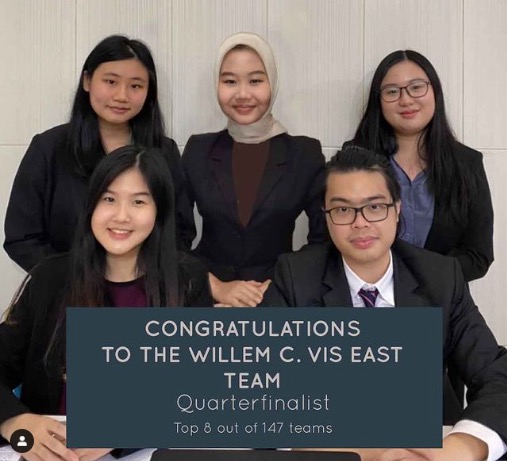 TIM FH UNPAR MENCAPAI PERINGKAT 8 BESAR DI KOMPETISI VIS INTERNATIONAL COMMERCIAL ARBITRATION MOOT